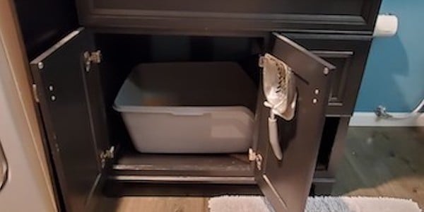This unique litter box has saved me hours on cleaning my apartment