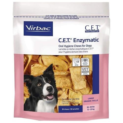 Virbac Enzymatic Oral Hygiene Chews for Large Dogs